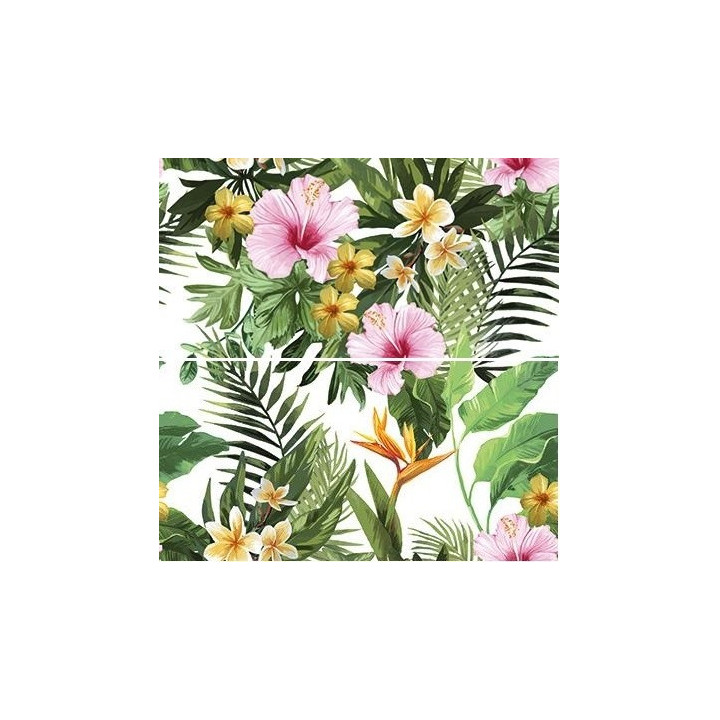 TROPICAL FLOWERS INSERTO 60X60