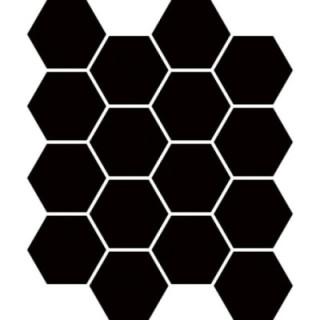 UNIWERSALNA MOZAIKA PRASOWANA NERO PARADYZ HEXAGON 22X25