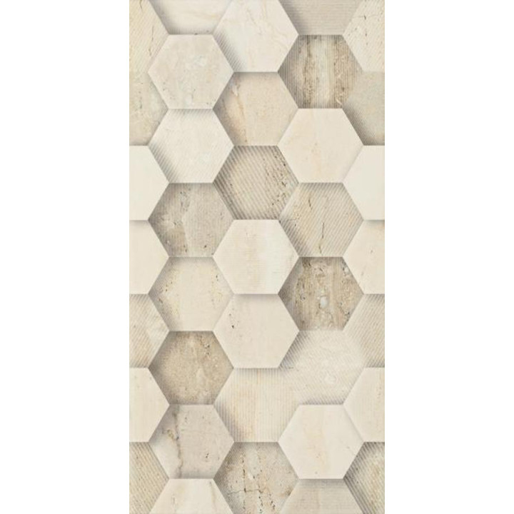SUNLIGHT STONE BEIGE SCIANA DEKOR GEOMETRYK 30X60