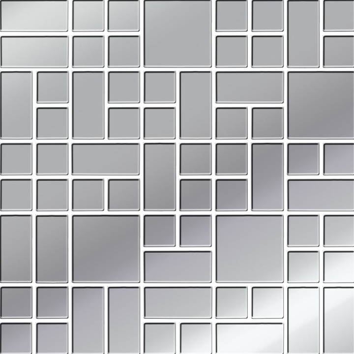 PLATINUM GLASS MOSAIC 25x25