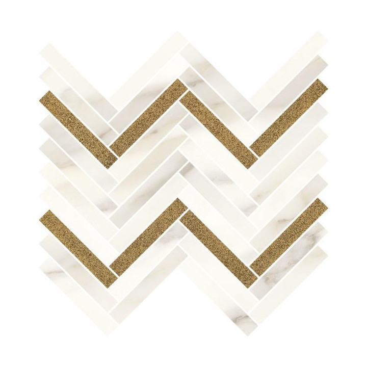 CALACATTA SPARKLE GOLD MOZAIKA CIETA POLYSK 28