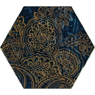URBAN COLOURS BLUE INSERTO SZKLANE HEKSAGON B 19
