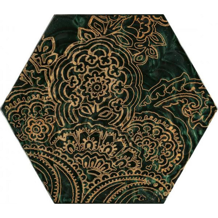 URBAN COLOURS GREEN INSERTO SZKLANE HEKSAGON B 19