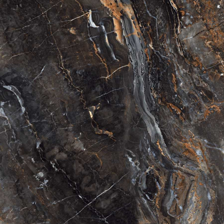 LUXOR BLACK POLISHED 60X60
