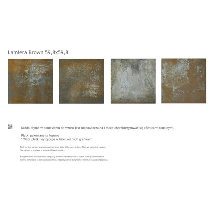 LAMIERA BROWN GRES SZKL. REKT. MAT.  59